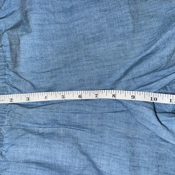 Madewell Women's Chambray Pull-On Shorts High Rise Light Blue Size Small - Picture 6 of 12